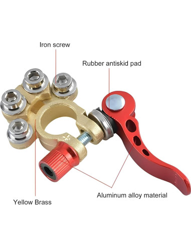 Conectores de terminal de batería JacobsParts 2 piezas 4 vías