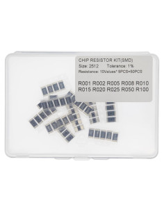 Kit de Resistencias 2512 1% MERICDA - 10 Valores x 5 Piezas