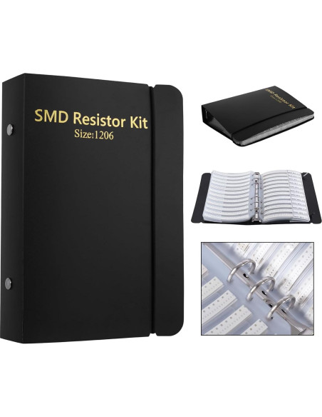 Kit de Resistencias y Capacitores SMD 1206 - 10500 Piezas Kit de Resistencias y Capacitores SMD 1206 - 10500 Piezas