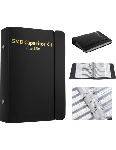 Kit de Resistencias y Capacitores SMD 1206 - 10500 Piezas