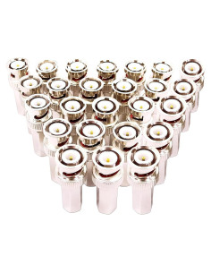 25 Conectores BNC Macho Twist On RG59 V-Fiabilidad para CCTV