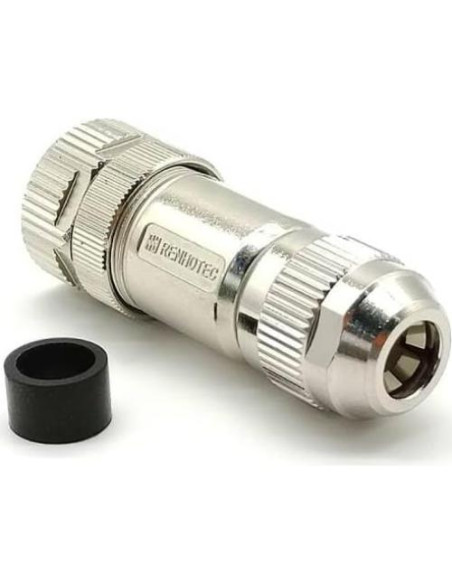 Conector Profibus M12 Hembra A-Code 4 Pines Recto IP68