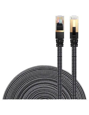 Cable Ethernet Cat 8 DanYee 20.12m STP trenzado nylon RJ45