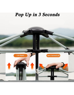 Carpa de Camping Instantánea Blackpongo BG2406 para 4 Personas 2