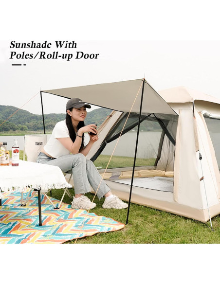 Carpa de Camping Instantánea Blackpongo BG2406 para 4 Personas