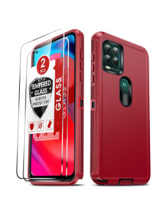 Funda LeYi para Moto G Stylus 5G 2021 + 2 Protectores Vidrio