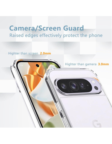 Funda Transparente Anoowkoa para Google Pixel 9/9 Pro - Resistente a Golpes