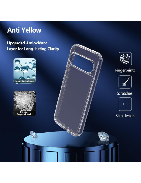 Funda Transparente Anoowkoa para Google Pixel 9/9 Pro - Resistente a Golpes Funda Transparente Anoowkoa para Google Pixel 9/9 Pro - Resistente a Golpes