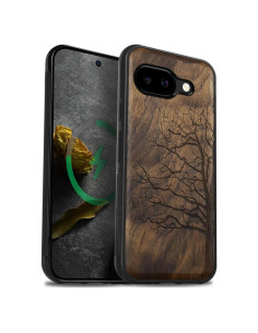 Funda de Madera Carveit para Google Pixel 9a - TPU y Grabado