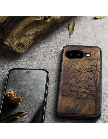 Funda de Madera Carveit para Google Pixel 9a - TPU y Grabado Funda de Madera Carveit para Google Pixel 9a - TPU y Grabado