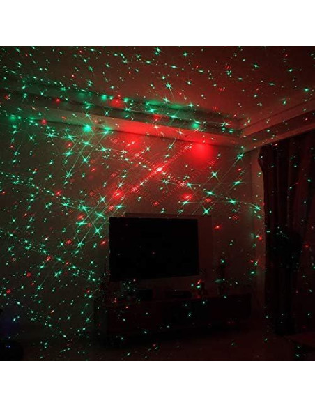 Mini Proyector de Gobos RGB Sharelife DP4 - USB Recargable