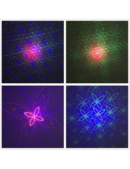 Mini Proyector de Gobos RGB Sharelife DP4 - USB Recargable