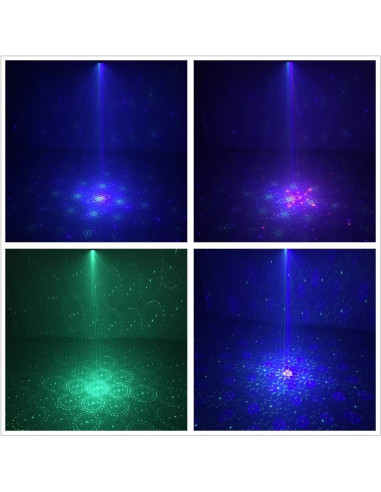 Mini Proyector de Gobos RGB Sharelife DP4 - USB Recargable