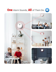 Detector de Humo y Monóxido de Carbono Ecoey 1 Paquete Inalámbrico 2