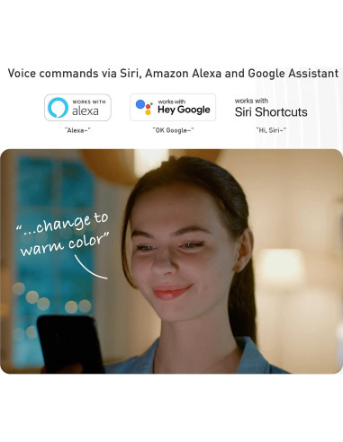 Bombilla LED Inteligente Qivation E26 8W RGB Purificación Aire