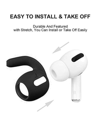 Set Antipérdida 4 en 1 Loirtlluy para Airpods Pro - Negro