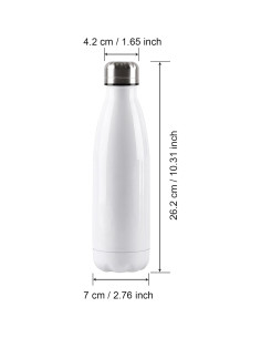 Paquete de 4 Botellas de Agua Aisladas HUMNIC 500ml Sublimación 2