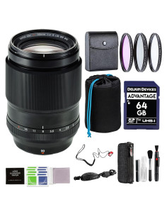 Fujifilm XF 90mm F2 R LM WR + Kit de Filtros 62mm + Accesorios
