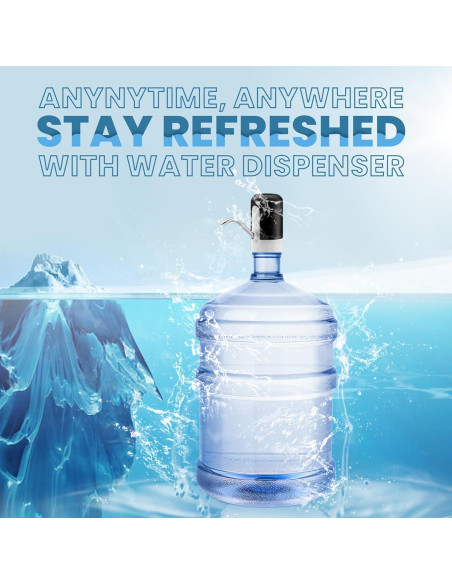 Dispensador de Agua AWH 5 Galones Bomba USB Portátil Dispensador de Agua AWH 5 Galones Bomba USB Portátil