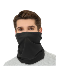 Gaiter de Cuello Negro Unisex para Protección Solar y Polvo