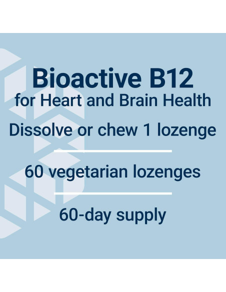 Suplemento de Vitamina B12 Methylcobalamin Life Extension 60 pastillas