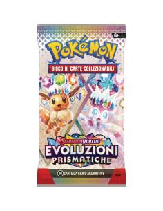 Stickers Pokémon TCG Scarlet y Violet Leafeon + 3 Paquetes 2