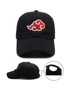 Gorro Strapback Negro de Anime Unisex - Cosplay y Verano 2