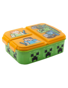 Caja de Sándwich Stor Minecraft con 3 Compartimentos 300ml