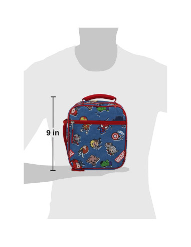 Caja de Almuerzo Suave Marvel Kawaii Multicolor para Niños