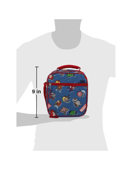 Caja de Almuerzo Suave Marvel Kawaii Multicolor para Niños