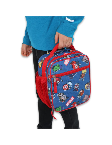 Caja de Almuerzo Suave Marvel Kawaii Multicolor para Niños