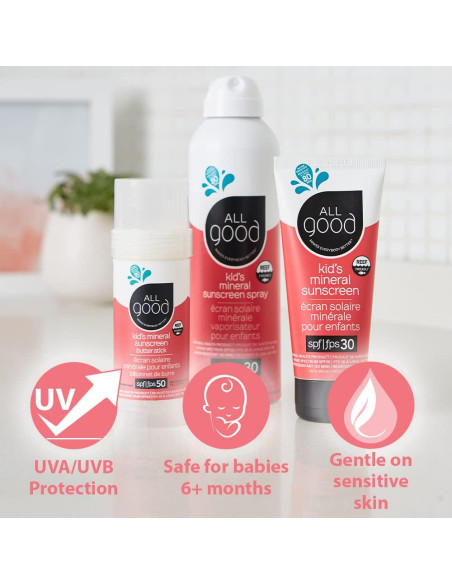 Loción Solar All Good para Bebés y Niños SPF 30 - 85 g (2 unidades)