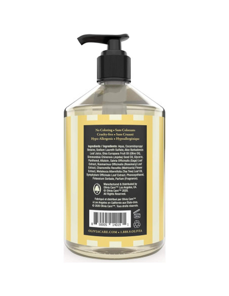 Jabón Líquido para Manos Olivia Care 549 ml - Hidratante y Natural