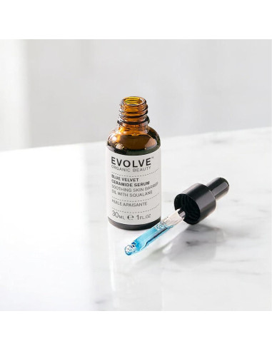 Suero de Ceramida Blue Velvet Evolve 30 ml - Hidratante Vegano
