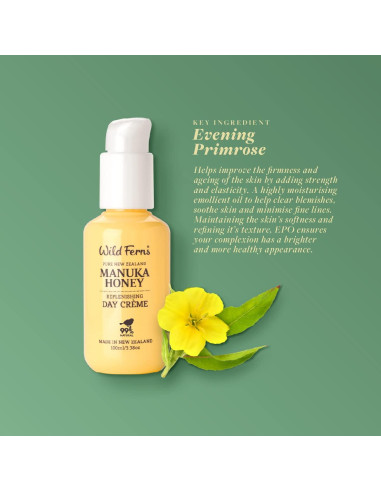 Crema de Día Rehidratante Wild Ferns Miel de Manuka 100ml