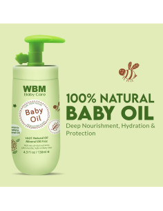 Aceite Hidratante para Bebé WBM 127.6 ml - Natural y Suave 2
