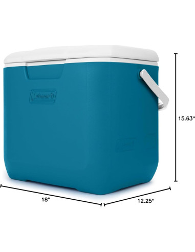 Enfriador Portátil Coleman Chiller 30qt Aislado 28.3L Azul