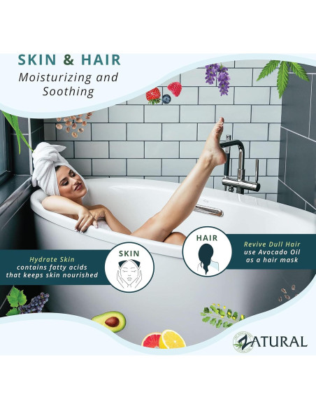 Aceite de Aguacate Zatural 100% Puro 473ml Prensado en Frío