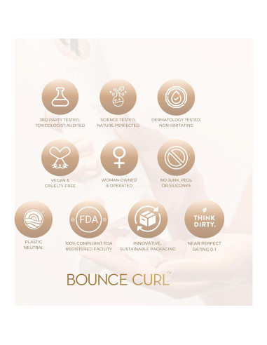 Crema Definidora Bounce Curl 236.6 ml - Hidratante para Rizos
