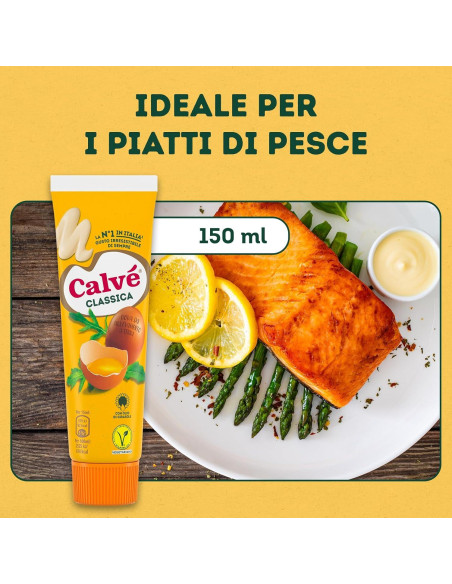 Mayonesa Clásica Italiana Calv 150ml - Paquete de 4