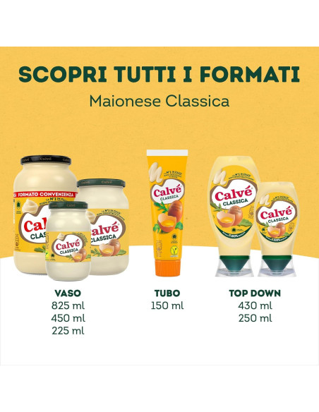 Mayonesa Clásica Italiana Calv 150ml - Paquete de 4