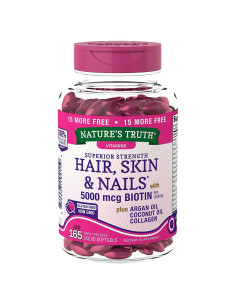 Suplemento Nature's Truth Fuerza Superior Cabello Piel Uñas 2x5000mcg