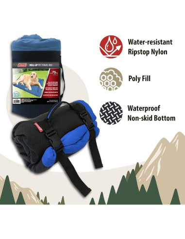 Cama de Viaje para Perros Coleman 91x61cm Plegable Azul