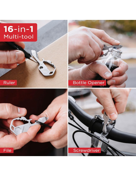 Multiherramienta KeySmart AllTul Ghost 16-en-1 Acero Inoxidable