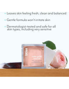 Discos Exfoliantes Diarios Bliss Rescate Oro Rosa 15 ct - Vegano 2