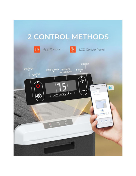 Refrigerador Portátil EKOJUCE 30L 12V/24V Control APP Refrigerador Portátil EKOJUCE 30L 12V/24V Control APP