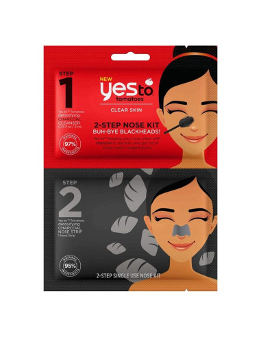 Kit de Nariz de Dos Pasos Sí a los Tomates - Limpiador Facial Natural