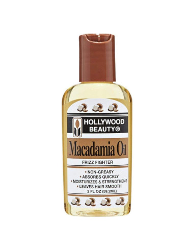 Aceite de Macadamia Hollywood Beauty 60ml - Hidrata y Fortalece