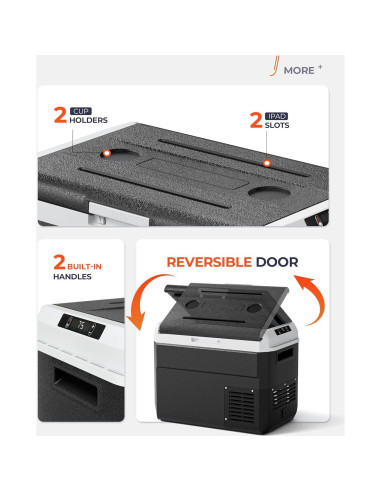 Refrigerador Portátil EKOJUCE 30L 12V/24V Control APP