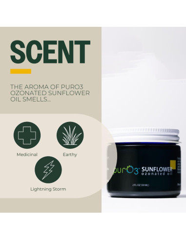 Aceite Ozonizado de Girasol PurO3 - Cuidado de la Piel 2x28.35g
